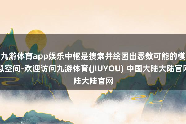 九游体育app娱乐中枢是搜索并绘图出悉数可能的模拟空间-欢迎访问九游体育(JIUYOU) 中国大陆大陆官网