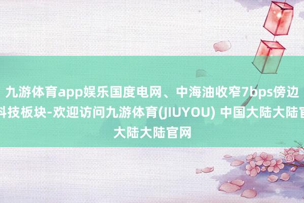 九游体育app娱乐国度电网、中海油收窄7bps傍边；科技板块-欢迎访问九游体育(JIUYOU) 中国大陆大陆官网
